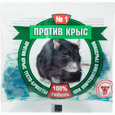 Против крыс  тесто-брикеты крысы п/п пакет 200 г